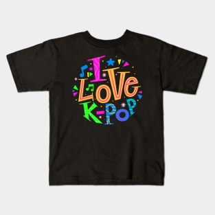 I Love K-Pop Kids T-Shirt